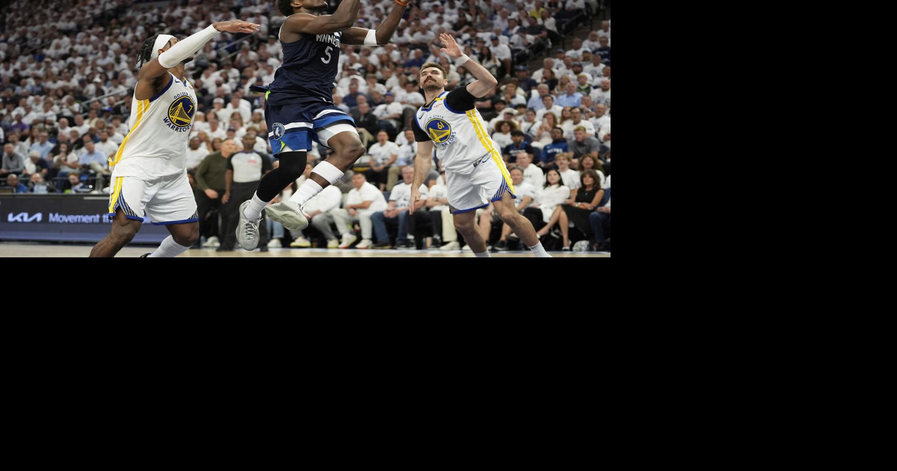 Timberwolves beat Warriors in Game 5 to reach Western Conference finals ...