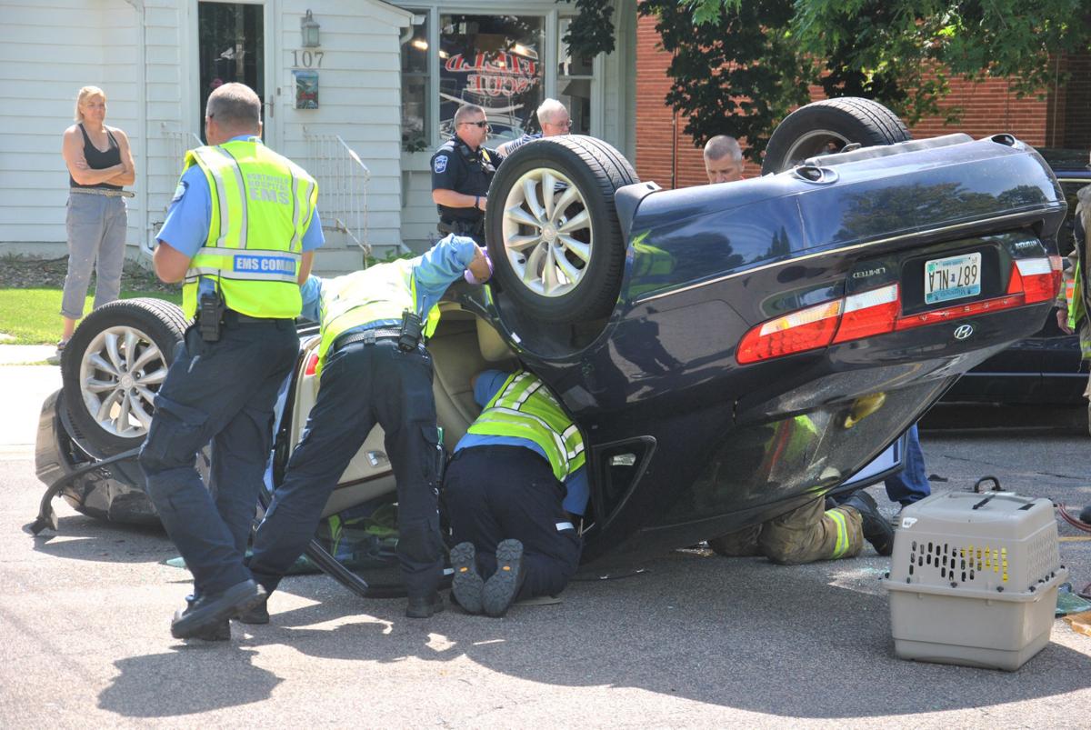 Northfield man taken to hospital after rollover crash News