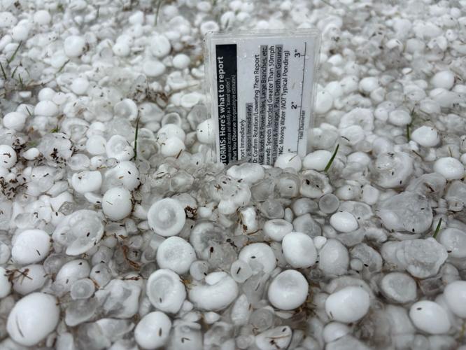 Rural Steele County sees hail up to 3 inches in first storm of season ...