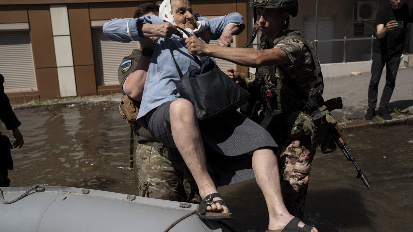 Ukraine rushes drinking water to flooded areas as environmental damage mounts from dam break