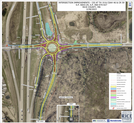 I-35, Hwy 19 roundabout to enter final months of construction | News ...