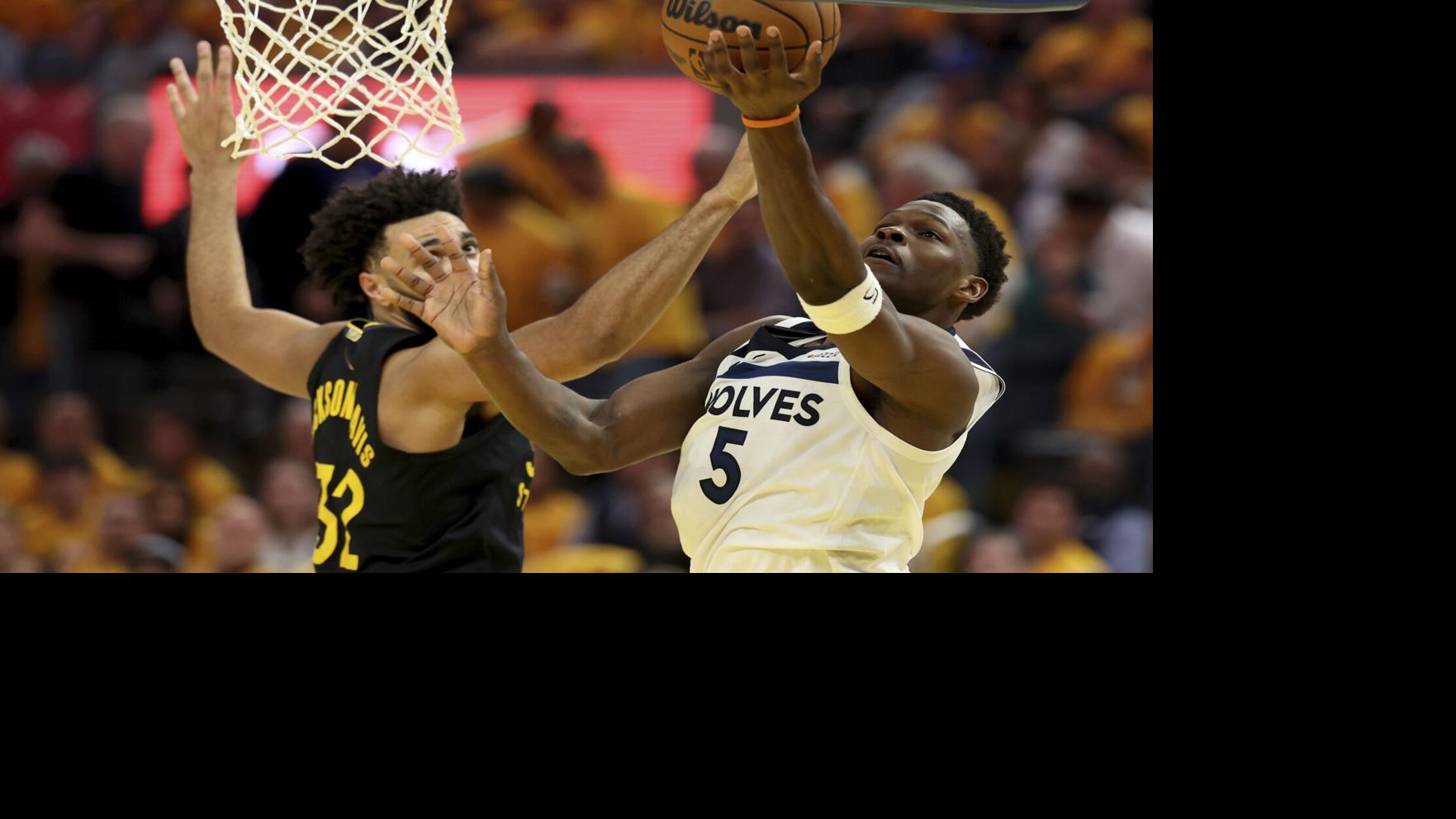 Edwards, Randle lead the way again as Timberwolves beat Warriors 117-110 for 3-1 playoff series lead