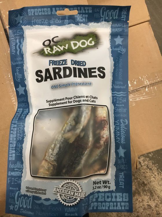 freeze-dried sardines for dogs and cats 