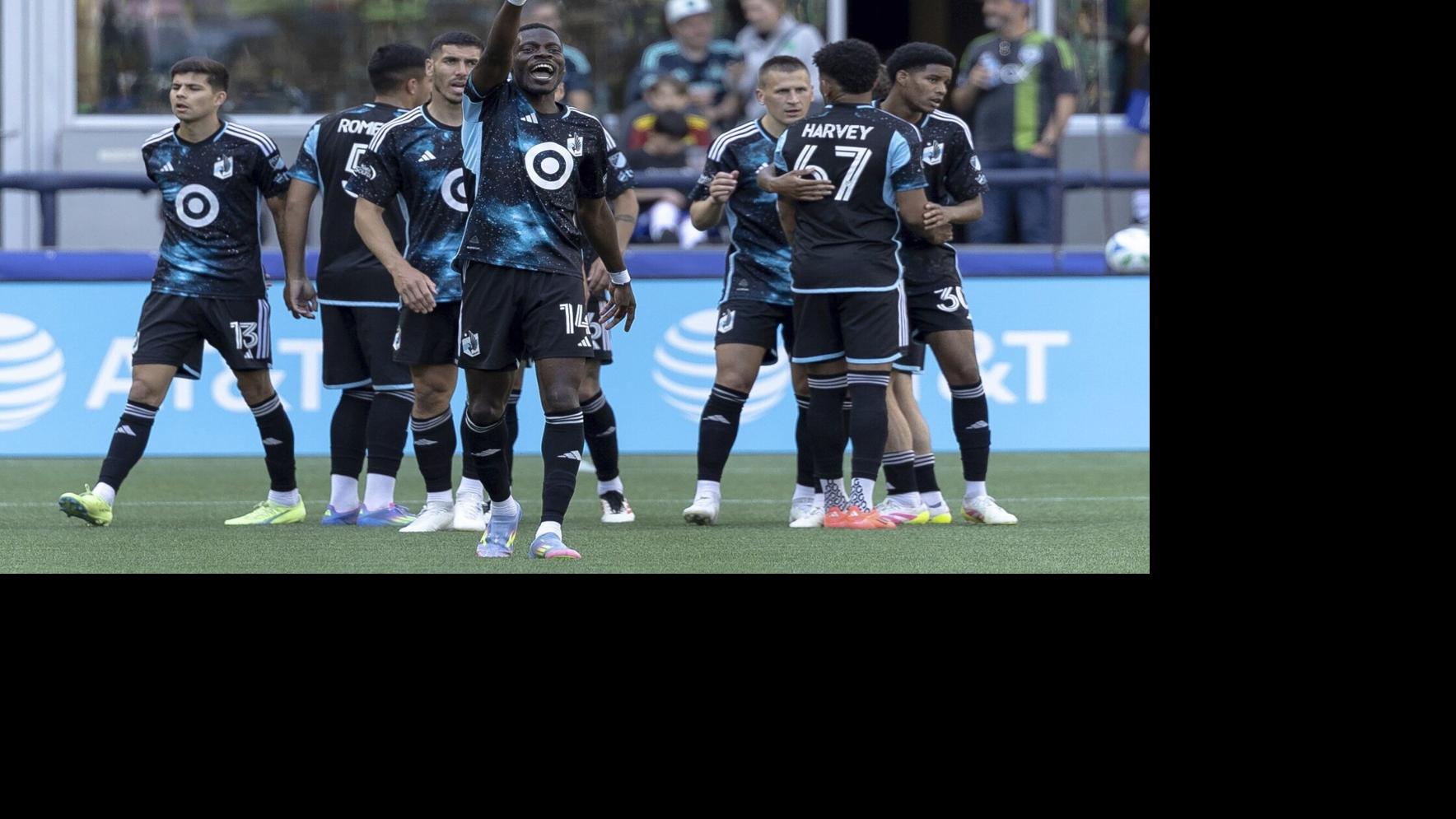 Tani Oluwaseyi scores twice in the second half and Minnesota claims its first-ever win in Seattle