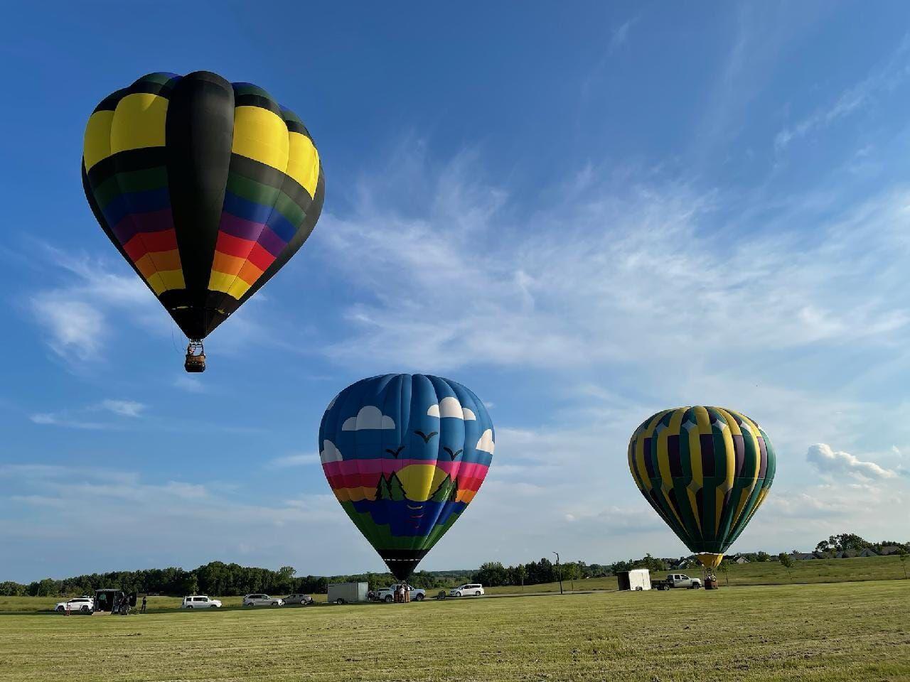 chinese new year hot air balloons