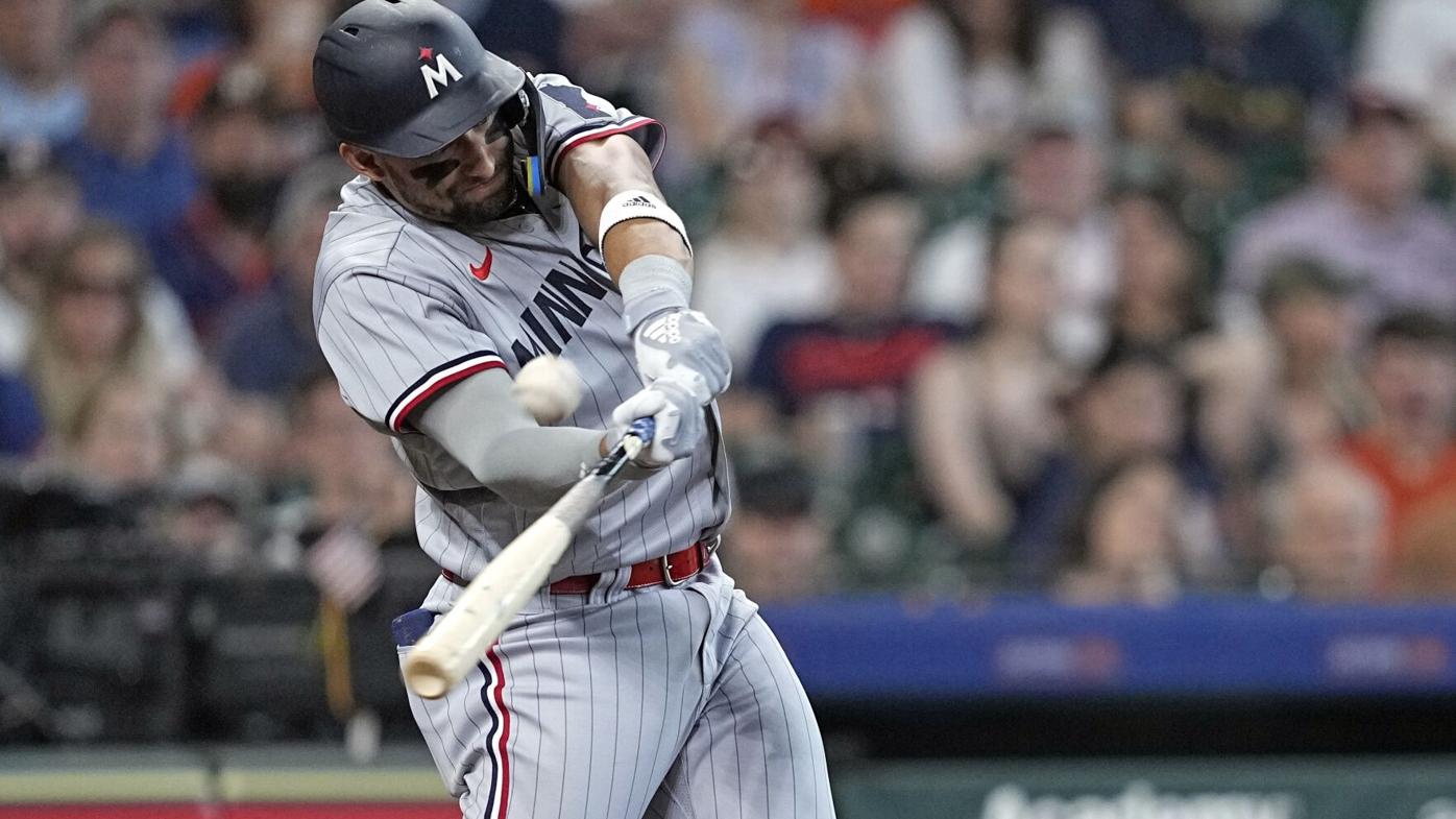 Lewis has 4 RBIs in season debut, Jeffers homers in 10th to give Twins 7-5 win over Astros