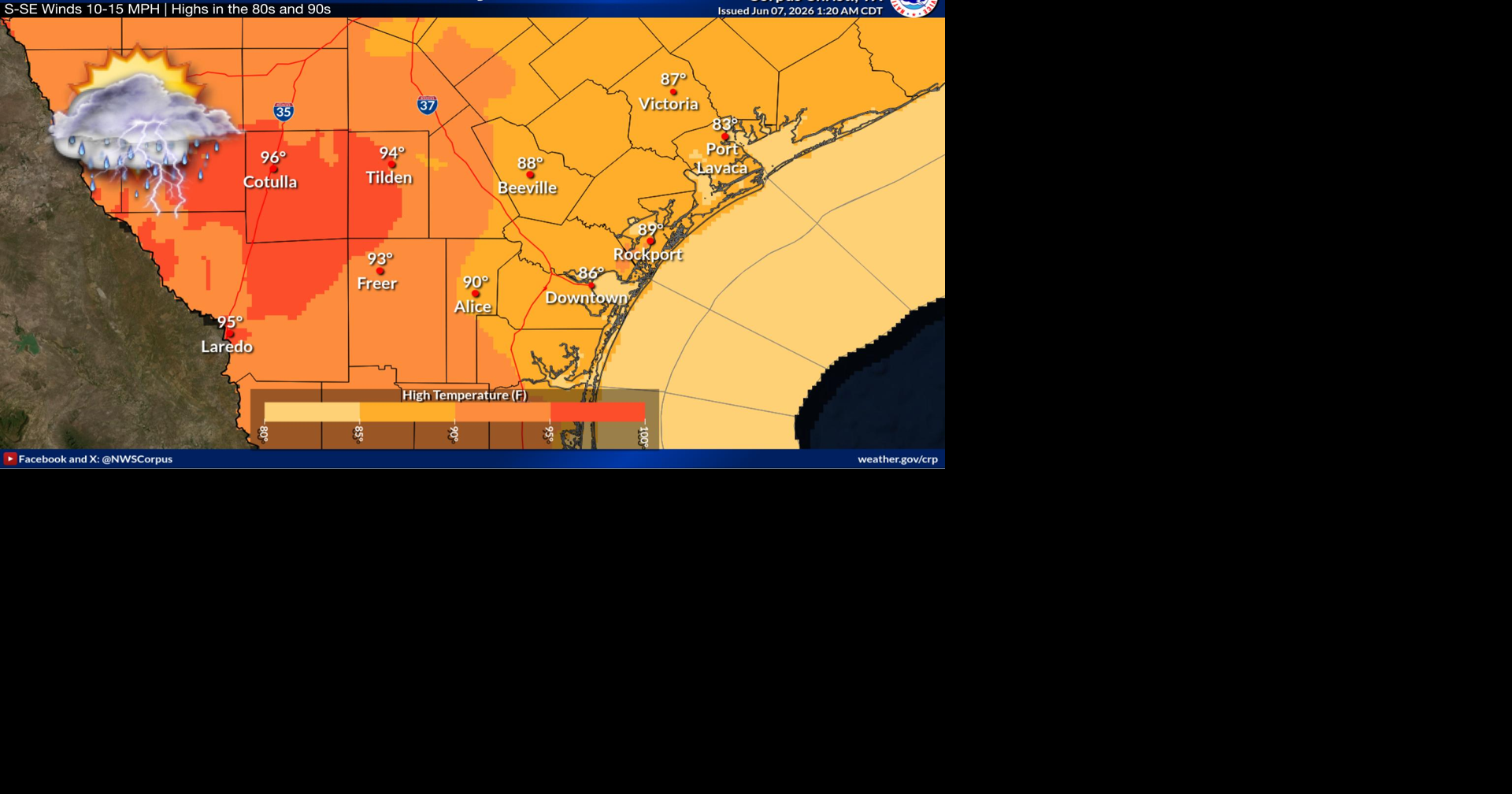 Isolated storm chances continue across South Texas; hotter weather ahead