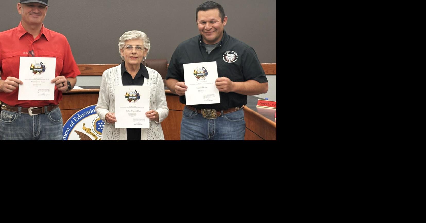 Three Rivers ISD welcomes new board members, approves video scoreboard ...