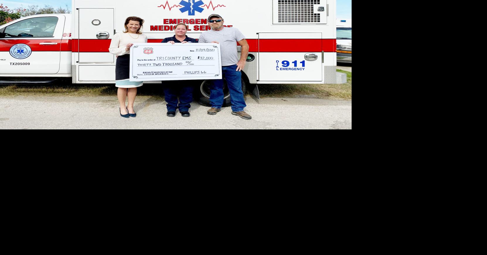 Tri County EMS receives Phillips 66 donation | News | southtexasnews.com