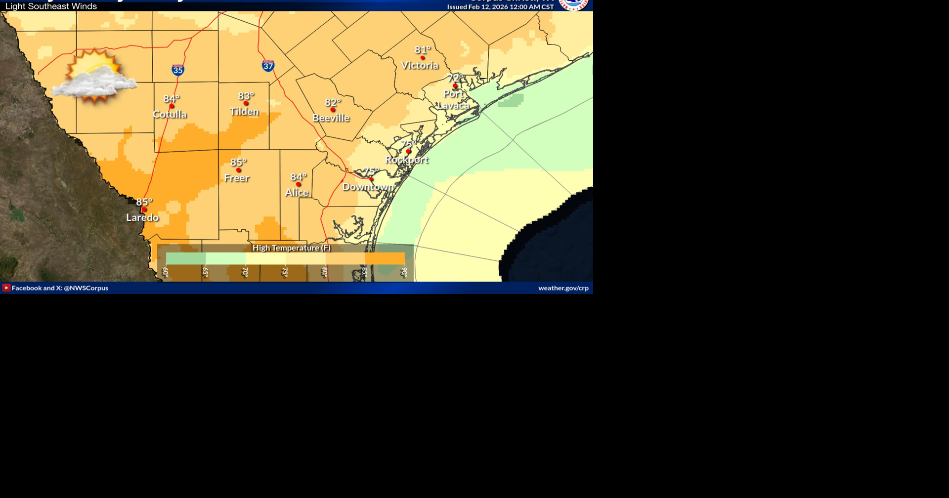 Warm, breezy Thursday across South Texas