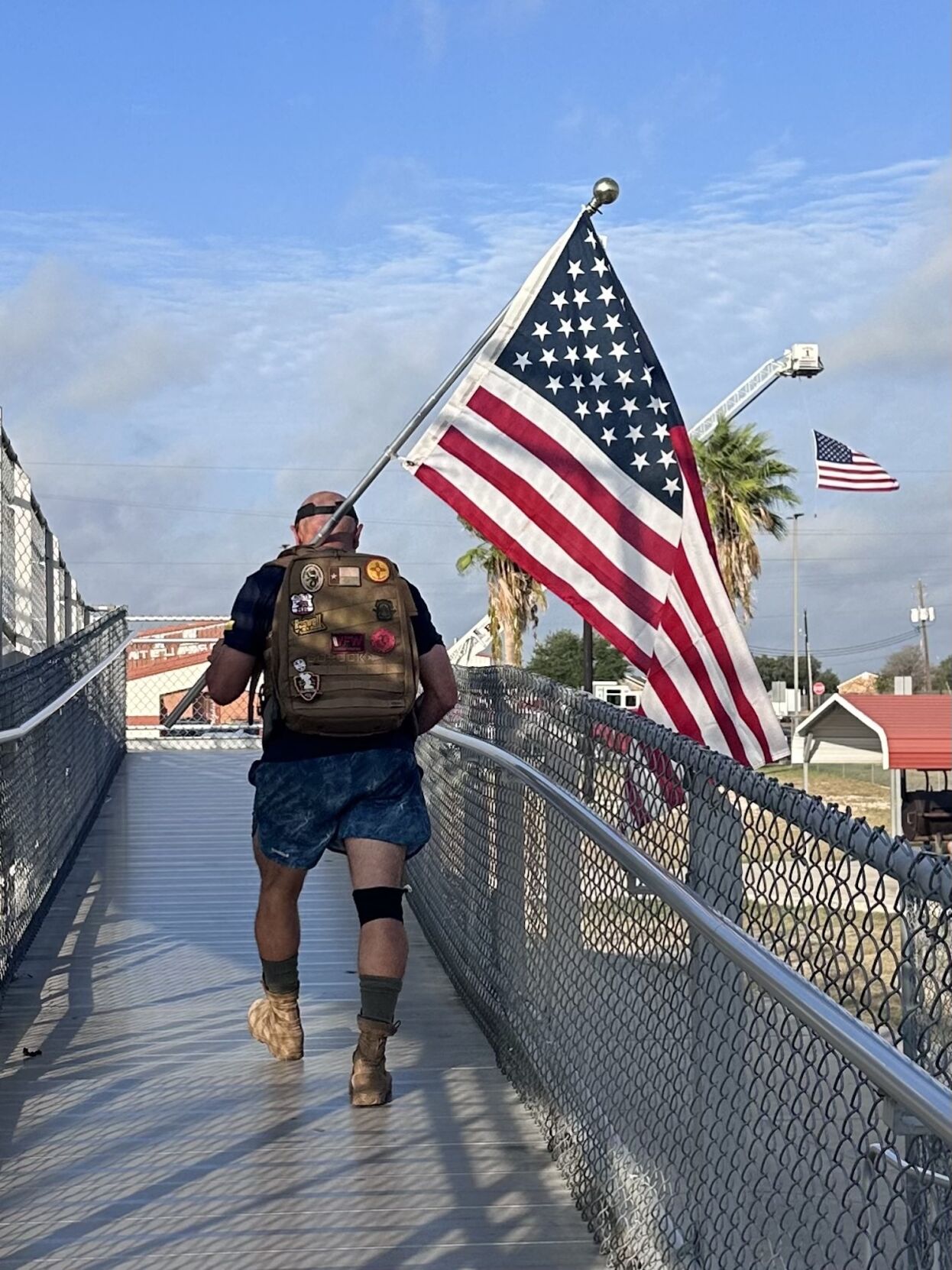 First responders and residents pay tribute at 9-11 Memorial Stair