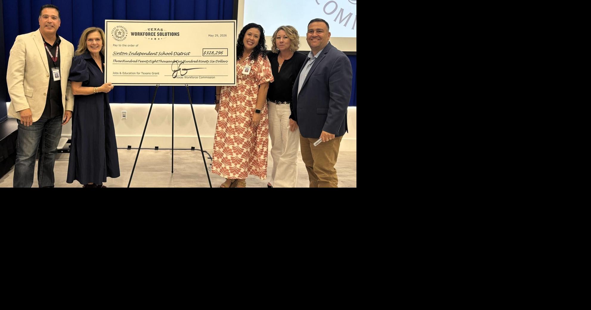 Sinton ISD receives Texas Workforce Commission grant