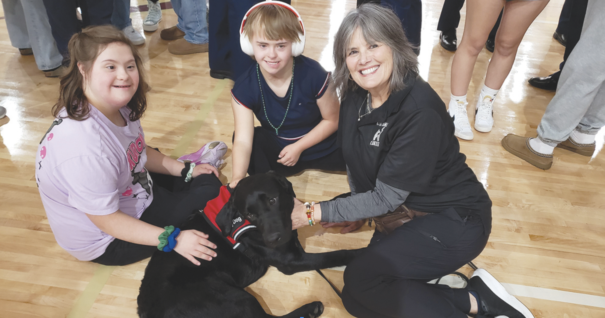 Jefferson High School Celebrates Arrival of Therapy Dog Comet