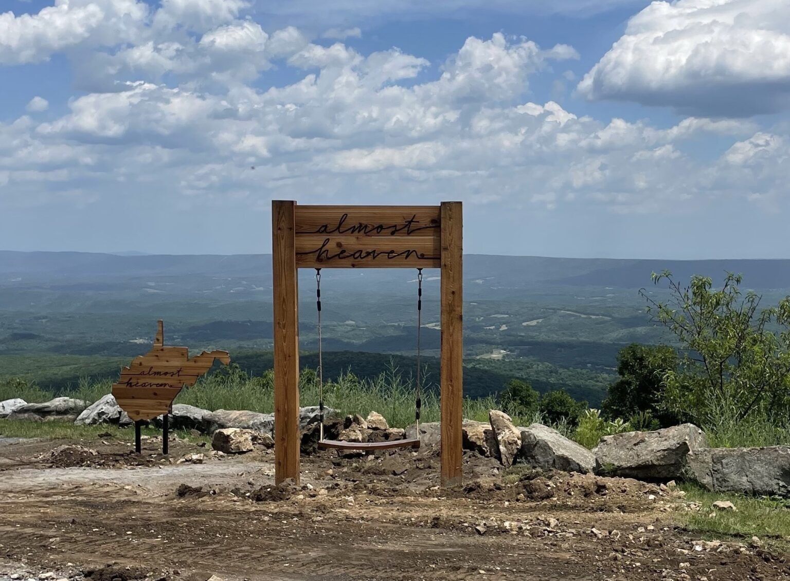 Shepherdstown Rotary Installs 'Almost Heaven' Swing at Park