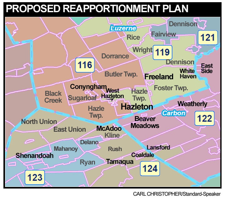 New map reshapes 116th District News standardspeaker com