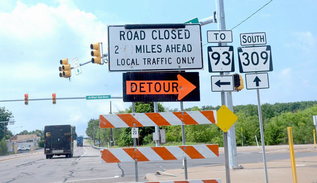 Route 309 closure sneaks up on motorists in McAdoo | News ...