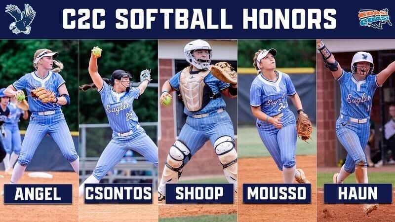 Five UMW Softball Members Named to All-C2C Team