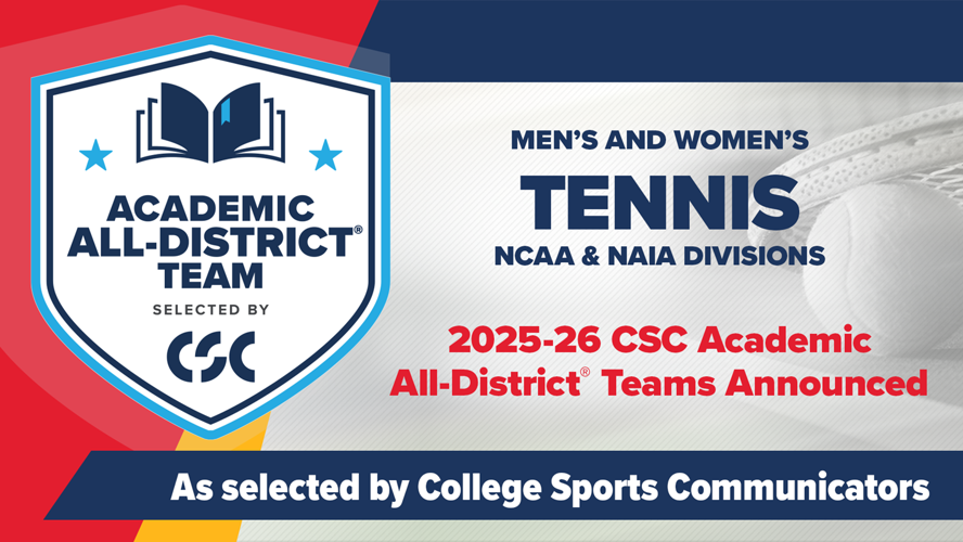 Four Eagles Named to CSC Tennis Academic All-District Teams