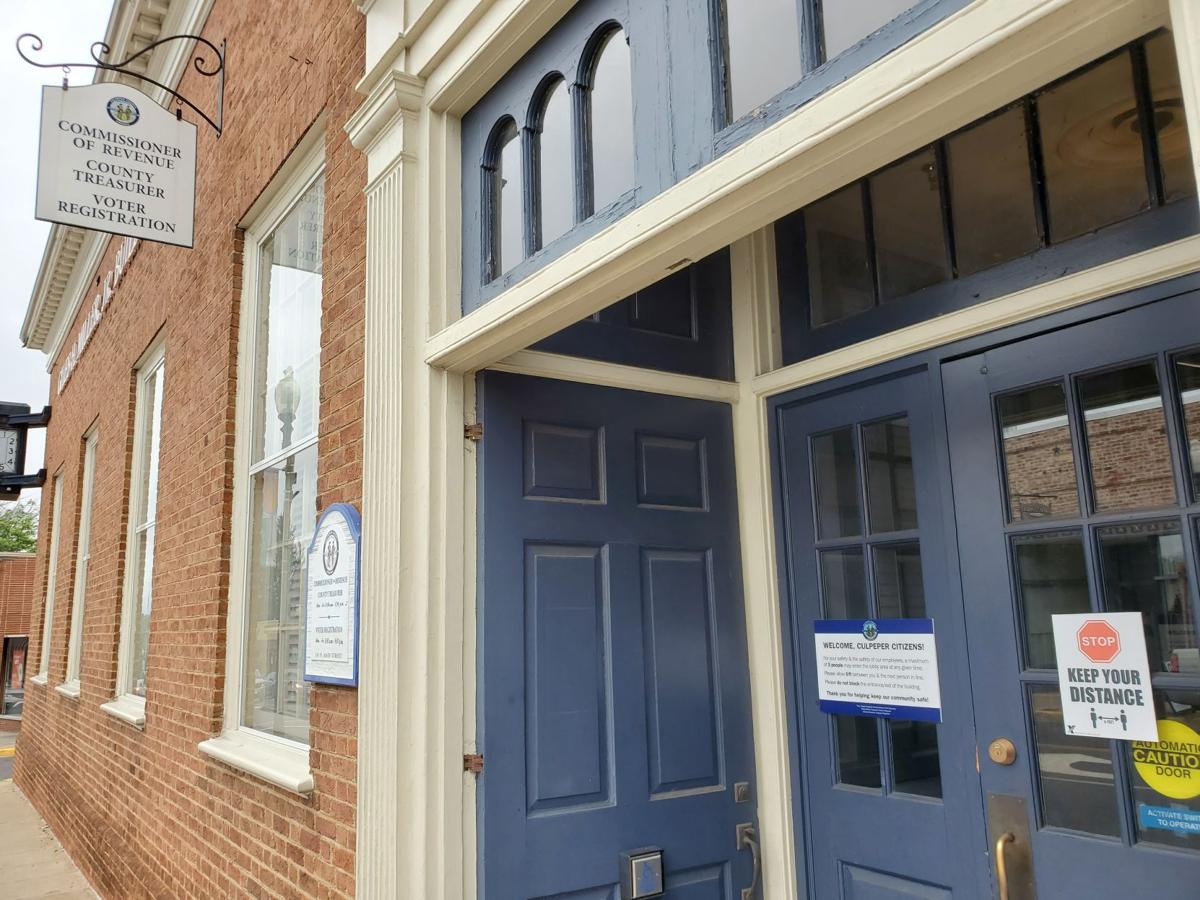 Culpeper registrar and tax offices Commissioner of Revenue