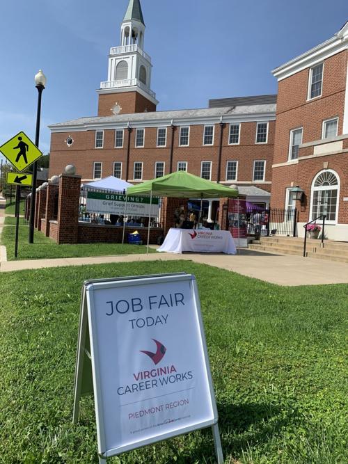 Outdoor job fair at Culpeper Baptist Church