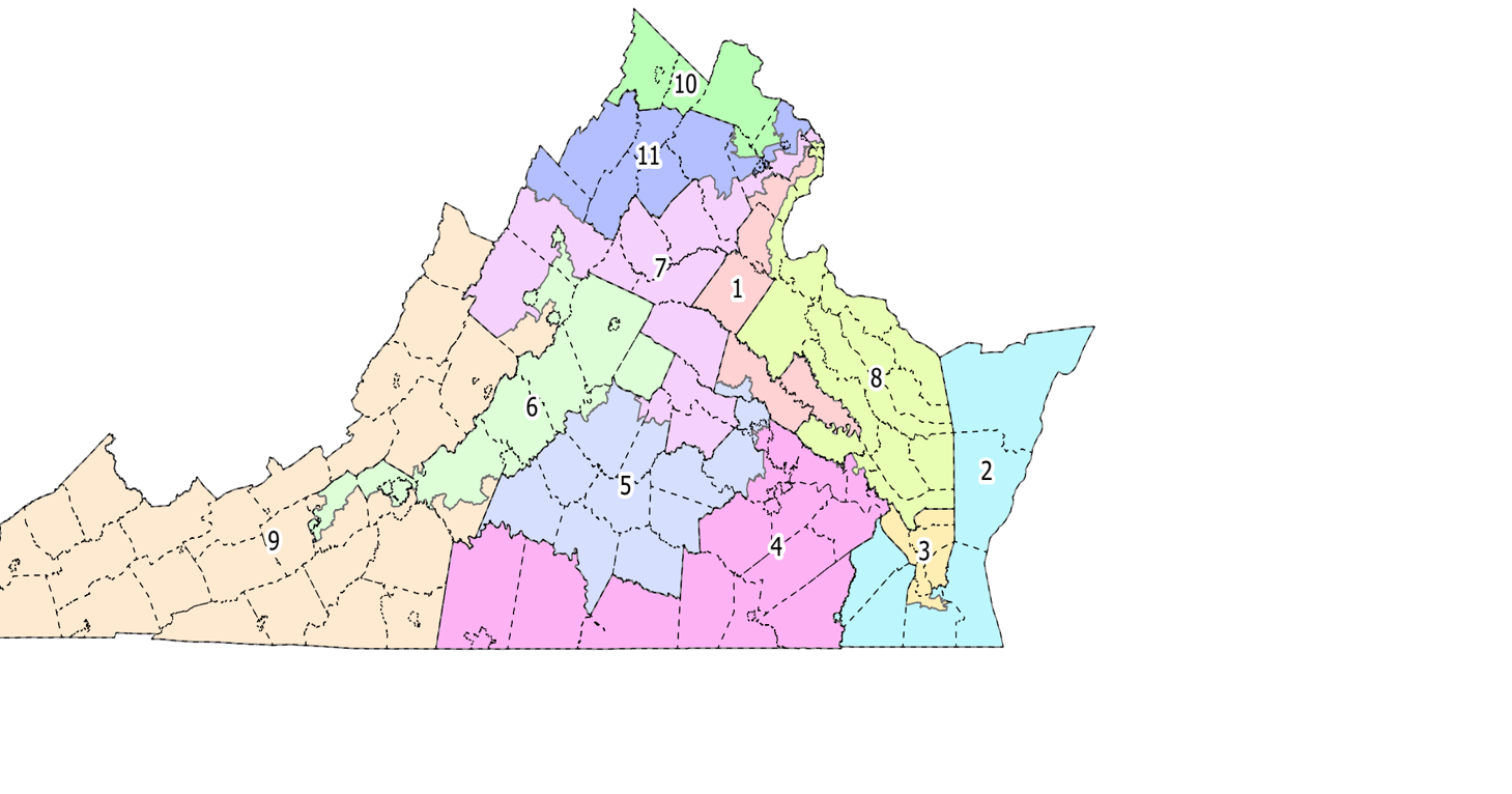 New map puts Culpeper in same district as Fairfax