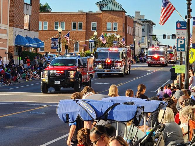 Marching on Crowds cheer return of Fireman's Parade