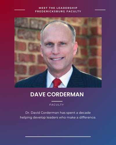 Meet the Leadership Fredericksburg Faculty: Dr. David Corderman