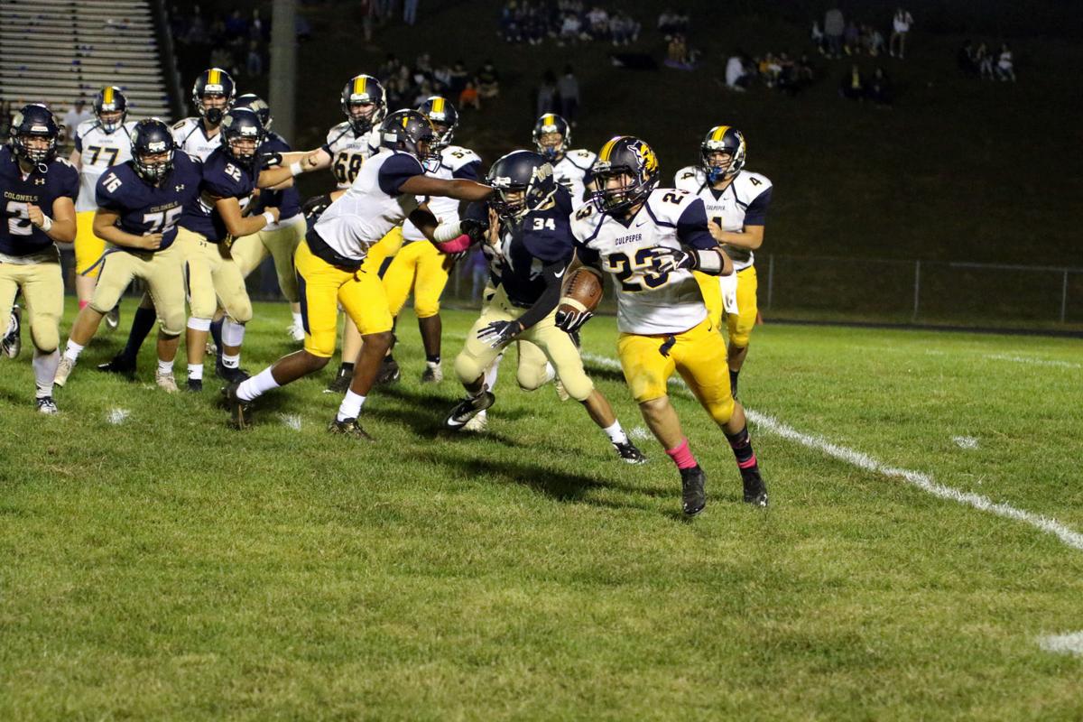High School Football Culpeper County S Rally Comes Up Inches