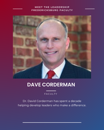 Meet the Leadership Fredericksburg Faculty: Dr. David Corderman