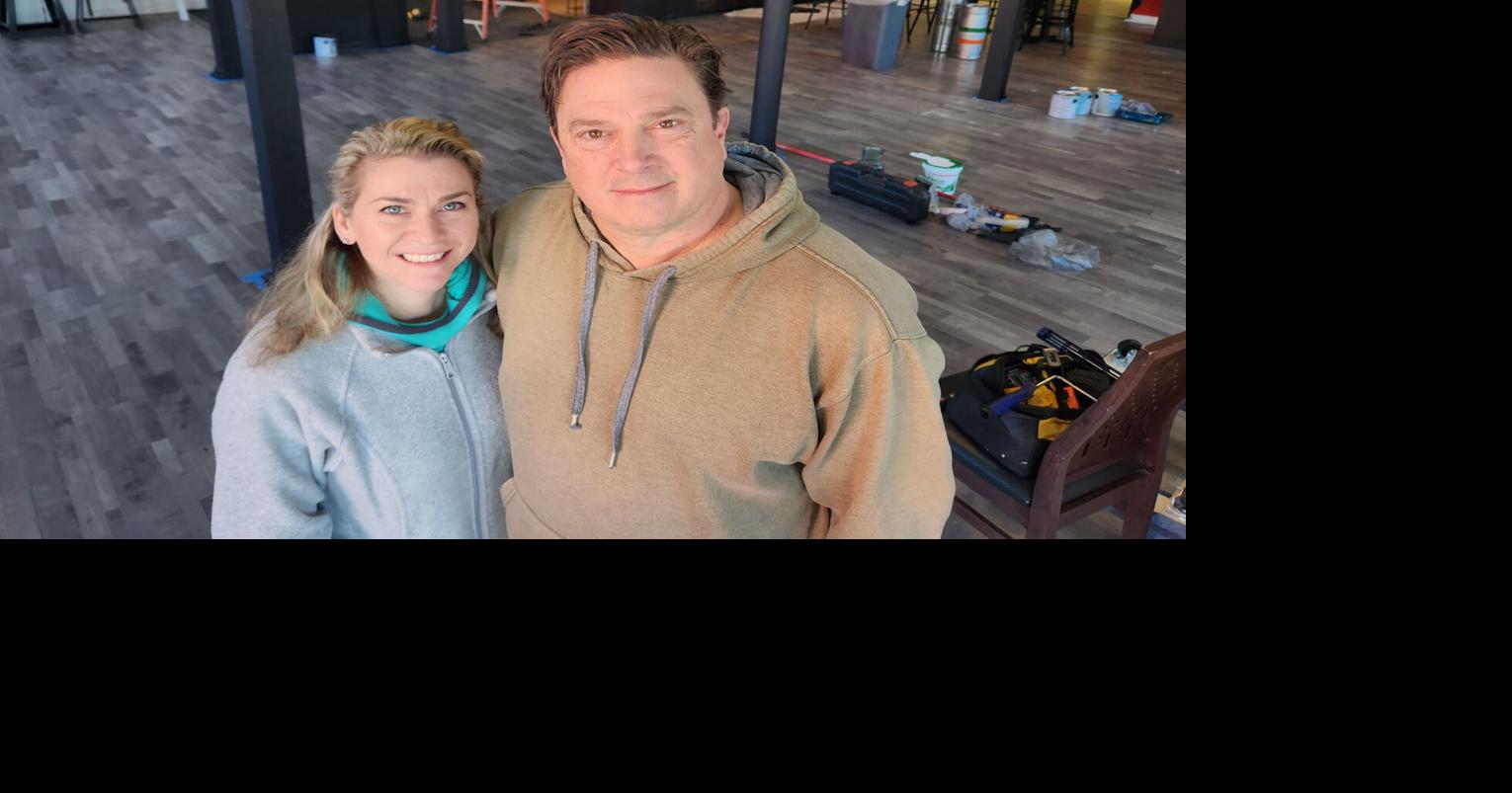 Brandy Station couple opening Throwbacks arcade