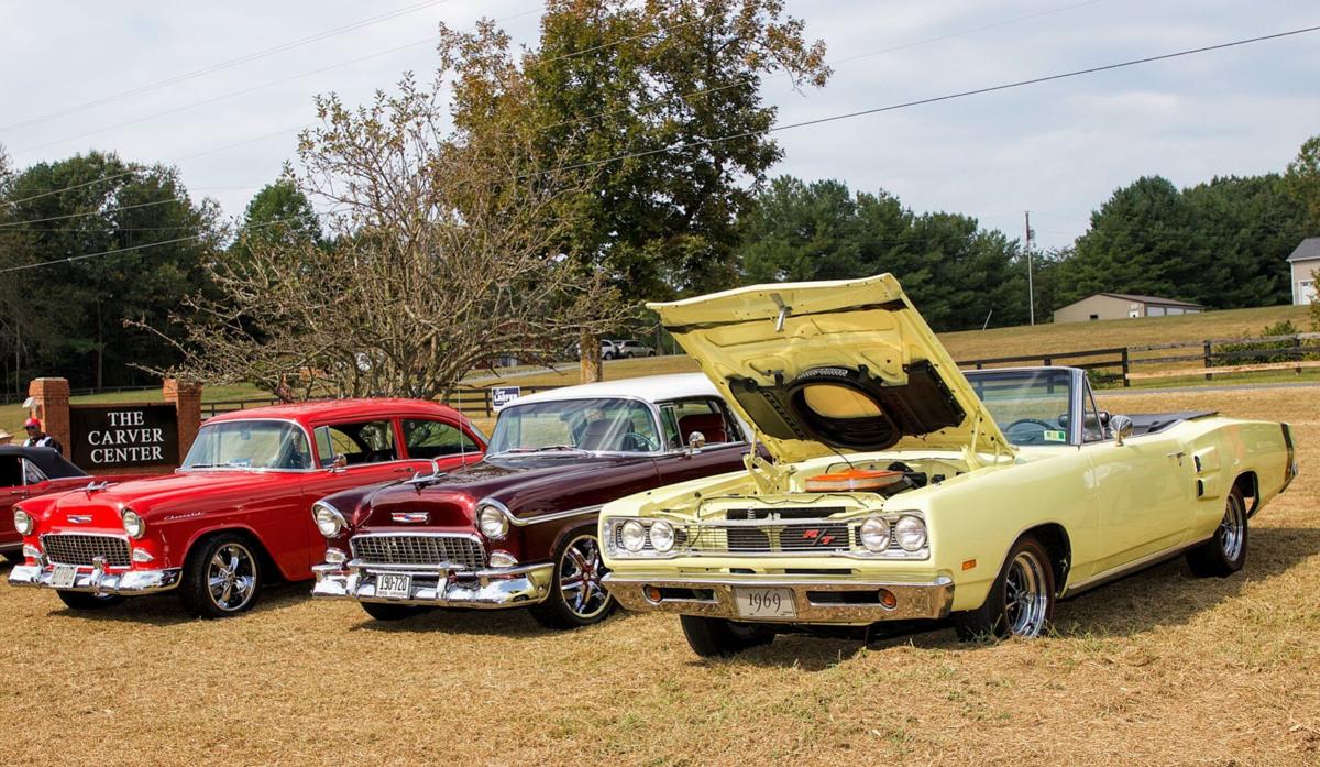 Car display at Carver School Homecoming