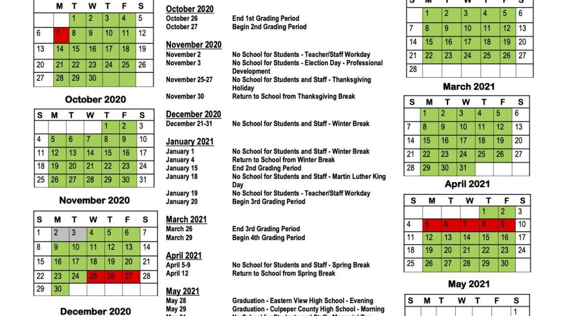 Culpeper Schools To Reopen Aug 24 School Board Decides Latest News Starexponent Com Culpeper County Public Schools Calendar