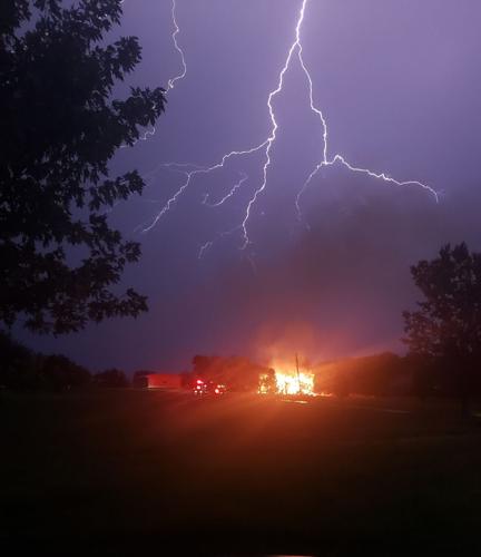 Culpeper barn burns in likely lightning strike