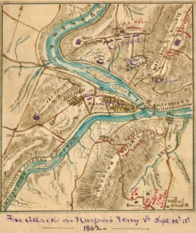 Harpers Ferry Sneden Map