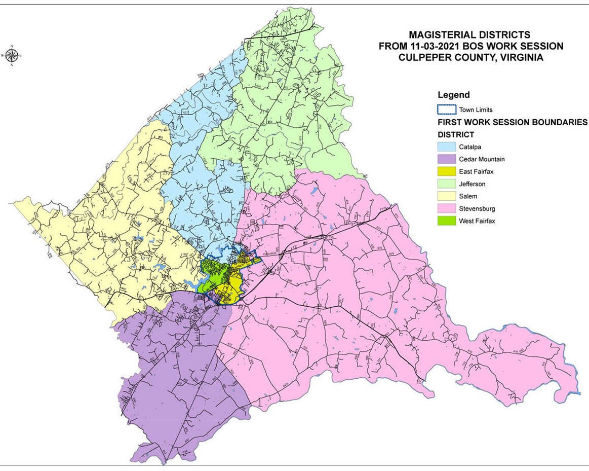 Culpeper County magisterial districts