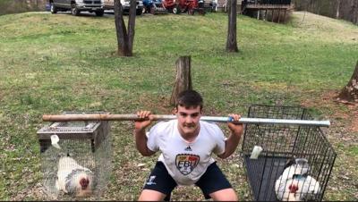 High School Football Coaches And Players Take Quarantined Workouts