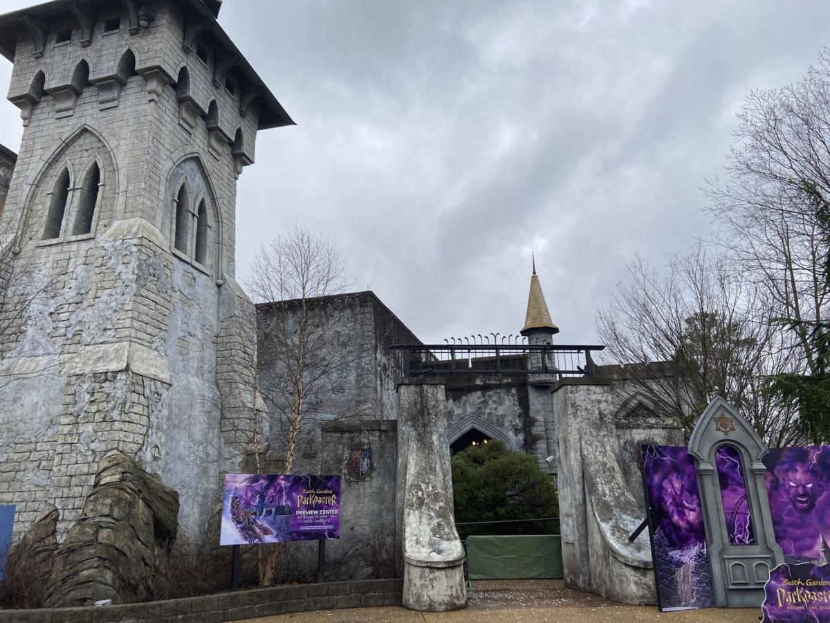 Busch Gardens Williamsburg's Pantheon roller coaster opening date