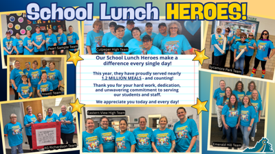 CCPS Celebrated School Lunch Hero Day on May 1, 2026