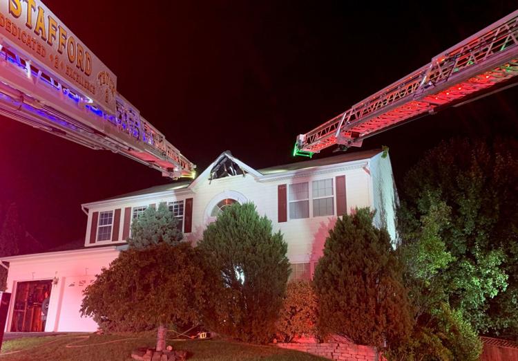 Lightning strikes roof of Stafford home, no injuries reported