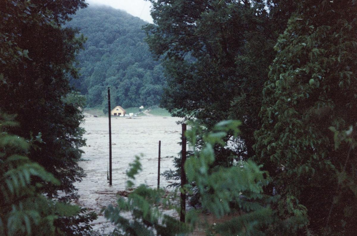 great flood in mountain hamlet