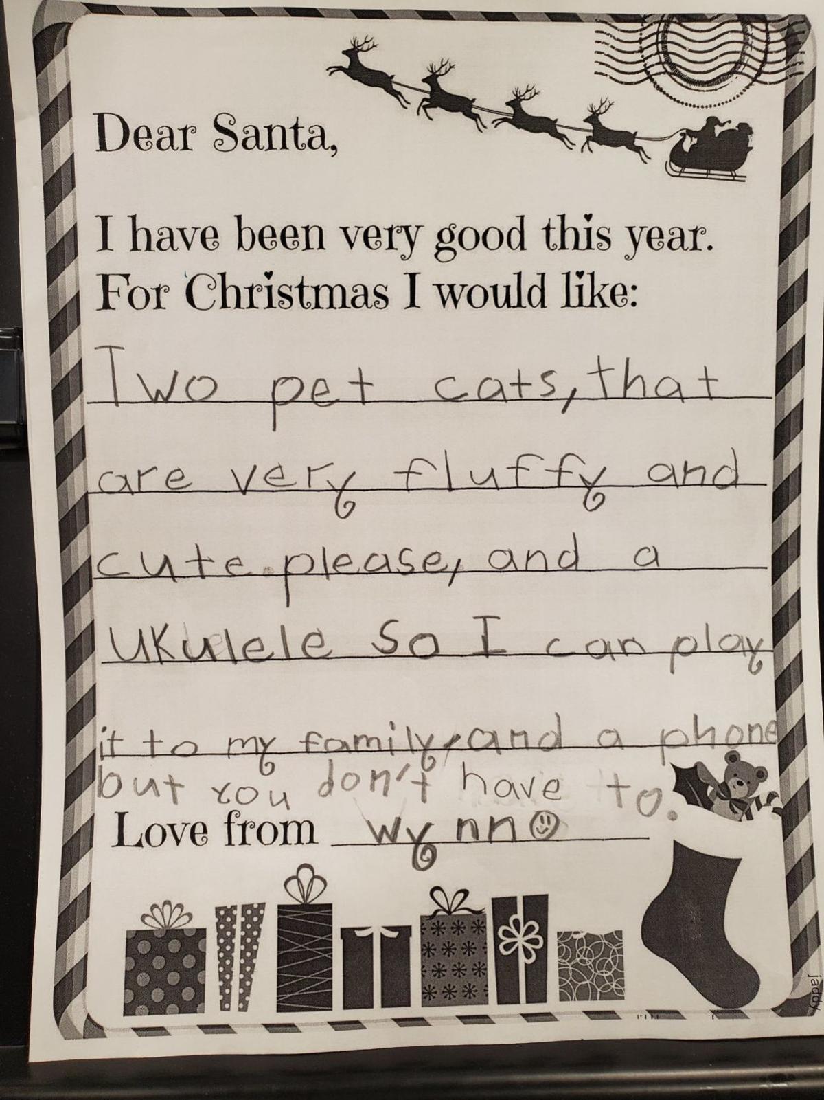Culpeper Second Graders Send Their Christmas Wishes To The North