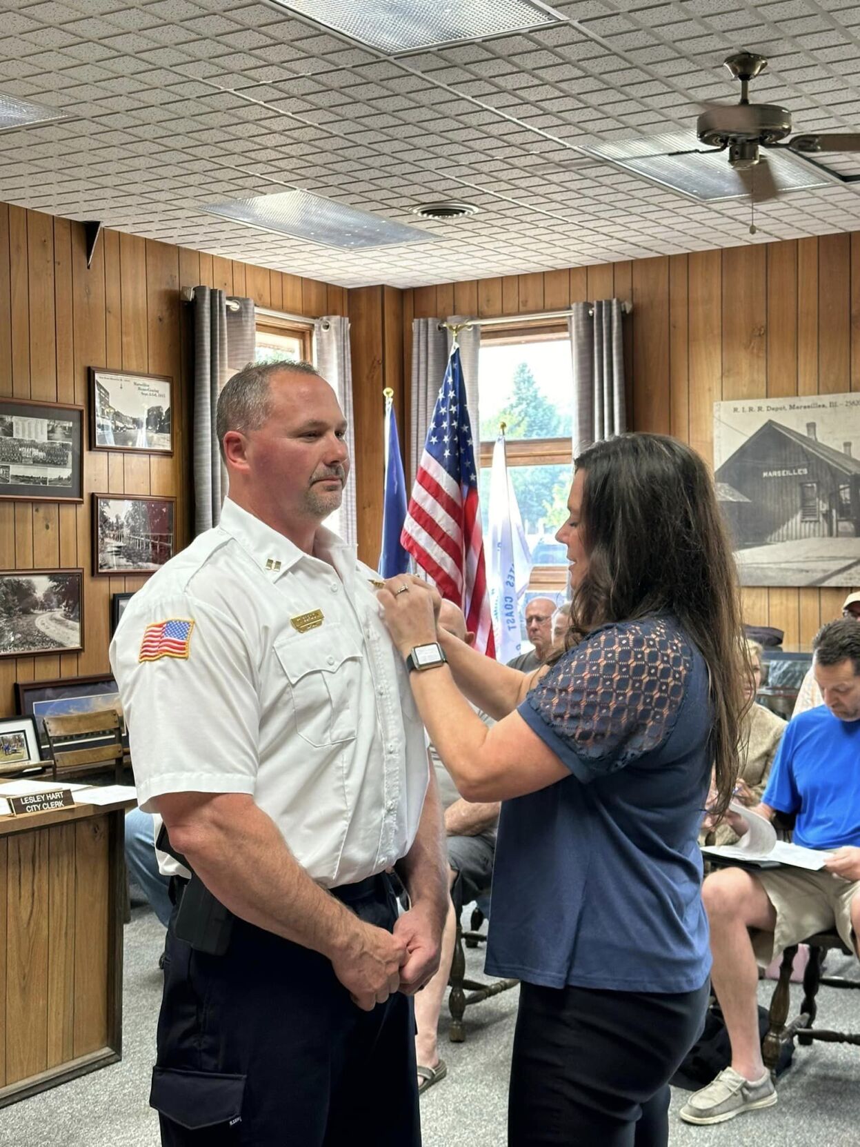 Gordon Officially Sworn In As New Chief Of Police In Marseilles | 103.9 ...