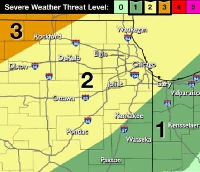 "Slight" Risk For Severe Weather Monday Night Into Tuesday Morning ...