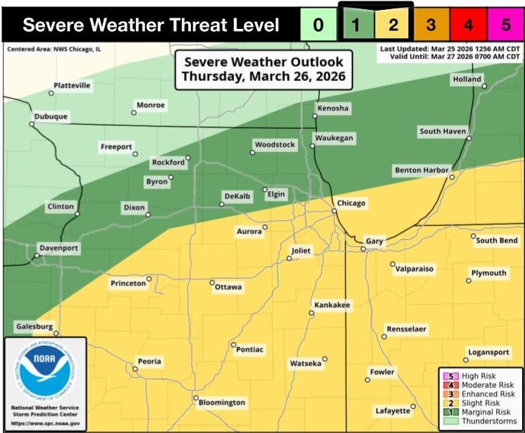 Potential Grows For Severe Weather On Thursday | 103.9 WLPO ...