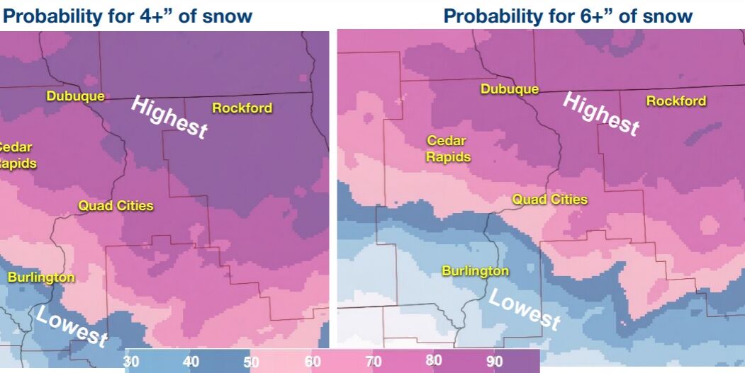 Accumulating Snow For Saturday Appears Certain | 103.9 WLPO ...