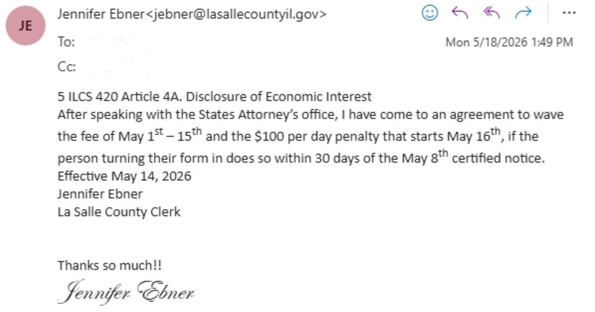 Ebner Waives Fees on Public Employees Who've Had Trouble Filing Required Paperwork
