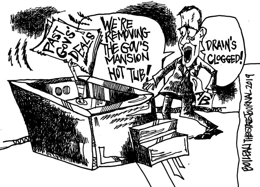 Cartoon Drain S Clogged Governor S Mansion Opinion State Journal Com