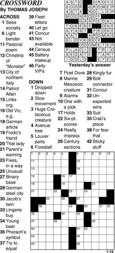 Jan 12 2024 Crossword State Journal Com   65a0bf26972f8.preview 