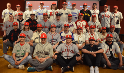 Kentucky State players wearing Negro League jerseys for