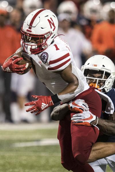 Robinson Scores Three Touchdowns As Nebraska Edges Illinois 42 38